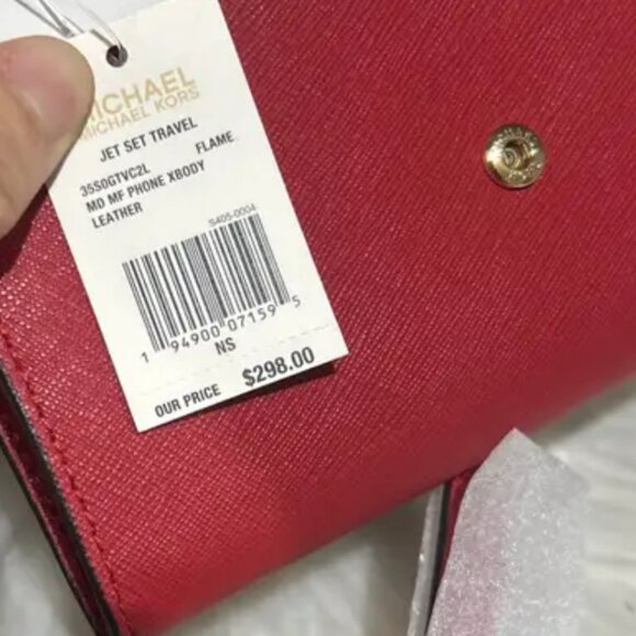 MICHAEL KORS JET SET TRAVEL CROSSBODY PHONE XBODY LEATHER BAG - Picture 16 of 16